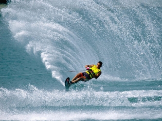 water-skiing